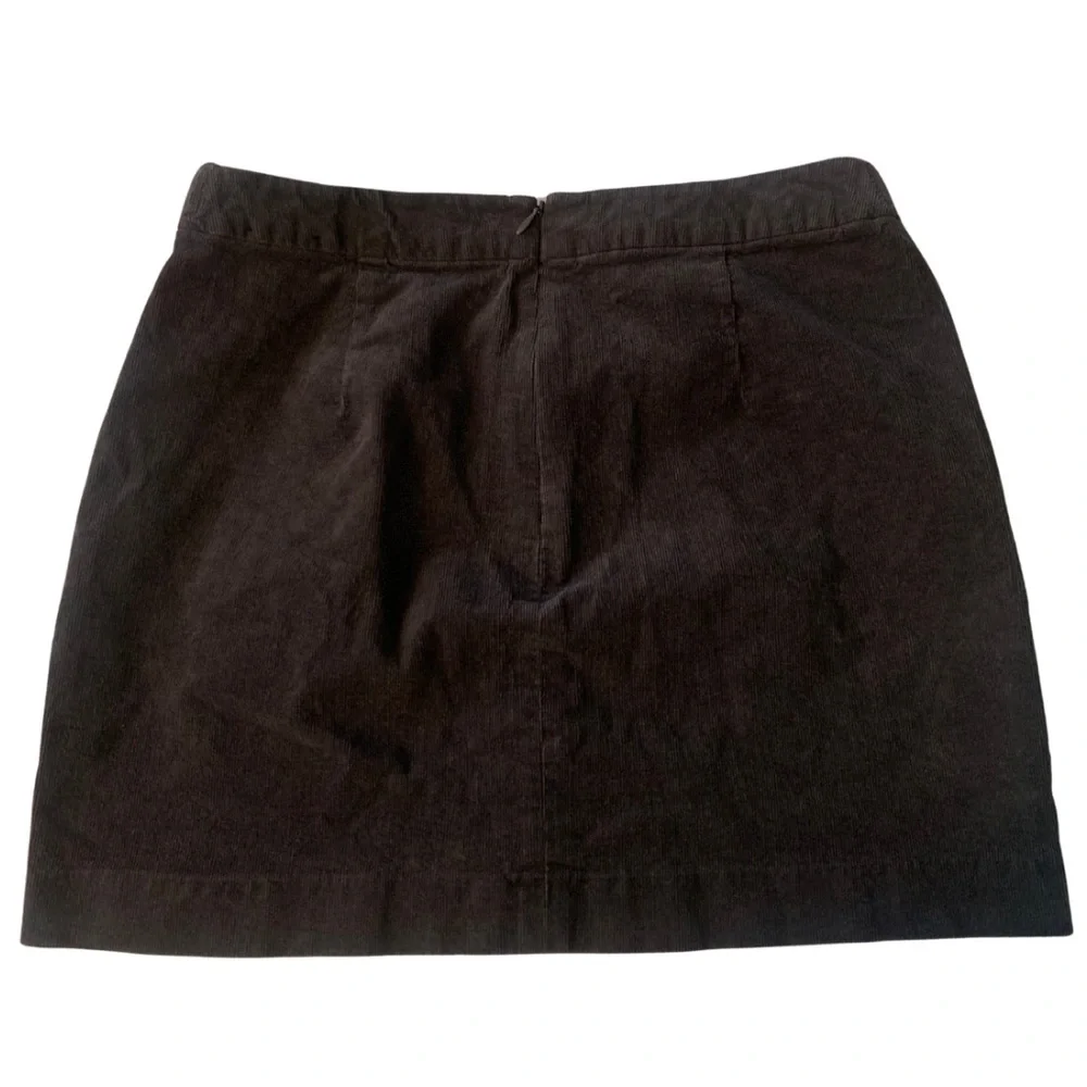 2/$30 Banana Republic Charcoal Gray Corduroy Short Skirt Mini Preppy Retro 70s